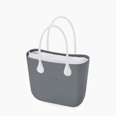 O bag Classic Сіра з довгими ручками