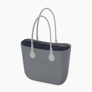 O bag Classic Сіра з довгими ручками tubular