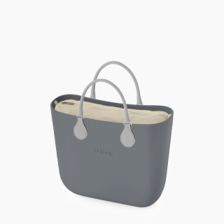 O bag Classic Сіра з короткими ручками tubular