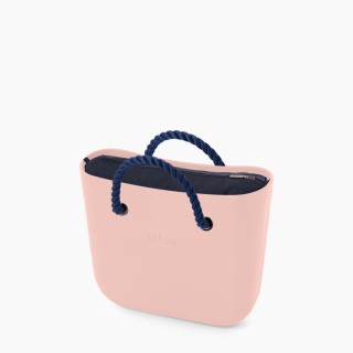 O bag Classic Рожевий дим з короткими ручками-канатами