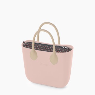 O bag Classic Рожевий дим геометрія твід