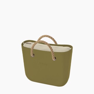O bag Classic Мох з короткими ручками-канатами