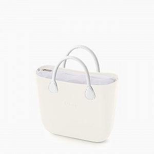 Жіноча сумка O bag classic | корпус лате, підкладка текстиль, короткі ручки