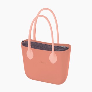O bag Classic Персик клітинка фланель