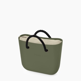 O bag Classic Мілітарі з короткими ручками-канатами