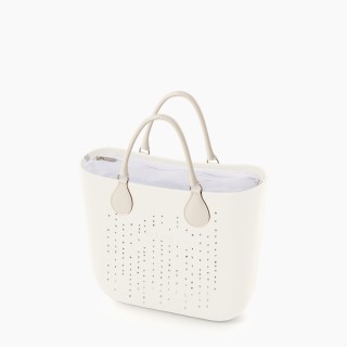 O bag Classic Лате декорований кристалами з короткими ручками tubular