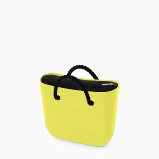 O bag Mini Лайм з короткими ручками-канатами