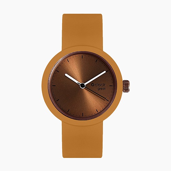 O clock great | ремінець нарцис, циферблат Soleil бронза O clock great | ремінець нарцис, циферблат Soleil бронза