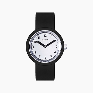 O clock | ремінець чорний, циферблат Numbers дзеркальний
