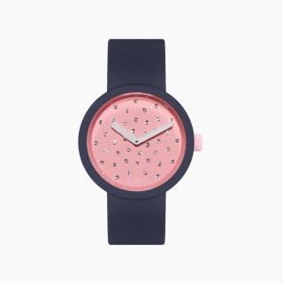 O clock | ремінець океан, циферблат Crystal пудра