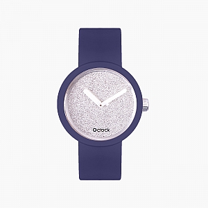 O clock | ремінець ірис, циферблат Glimmer срібло