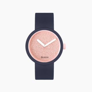 O clock | ремінець океан, циферблат Glimmer рожевий крем