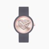O clock | ремінець графіт, циферблат Sparkling Heart пудра