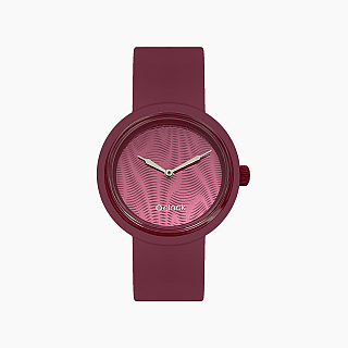 O clock | ремінець пурпурний, циферблат Moire сангрія