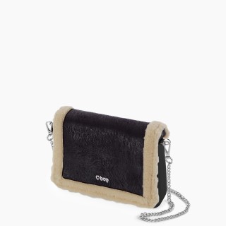 O bag glam Чорна, ланцюжок