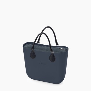 O bag Mini Темно-синя велюр