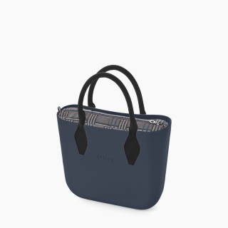 O bag Mini Темно-синя шотландська клітинка