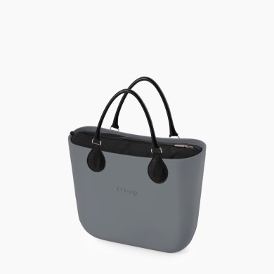 O bag Mini Сіра з короткими ручками tubular O bag Mini Сіра з короткими ручками tubular