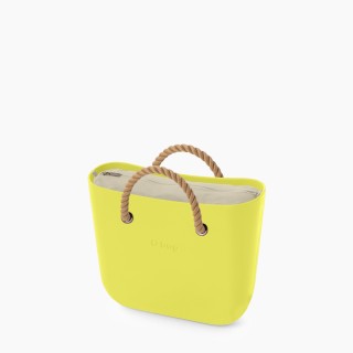 O bag Mini Лайм з короткими ручками-канатами