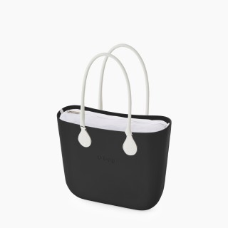 O bag Mini Чорна з довгими ручками tubular