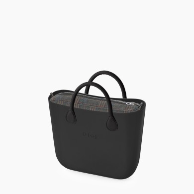O bag Mini Чорна шотландська клітинка