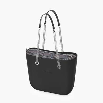 O bag Mini Чорна шотландська клітинка