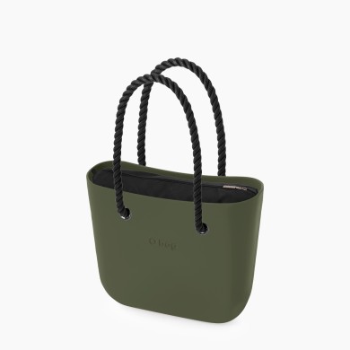 O bag Mini Мілітарі з довгими ручками-канатами