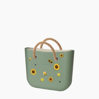 O bag Mini o charms Матча з короткими ручками-канатами