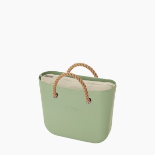 O bag Mini Матча з короткими ручками-канатами