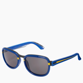 Окуляри O sun shine | оправа чорна, лінзи з контрастною лінією сині, дужки сині