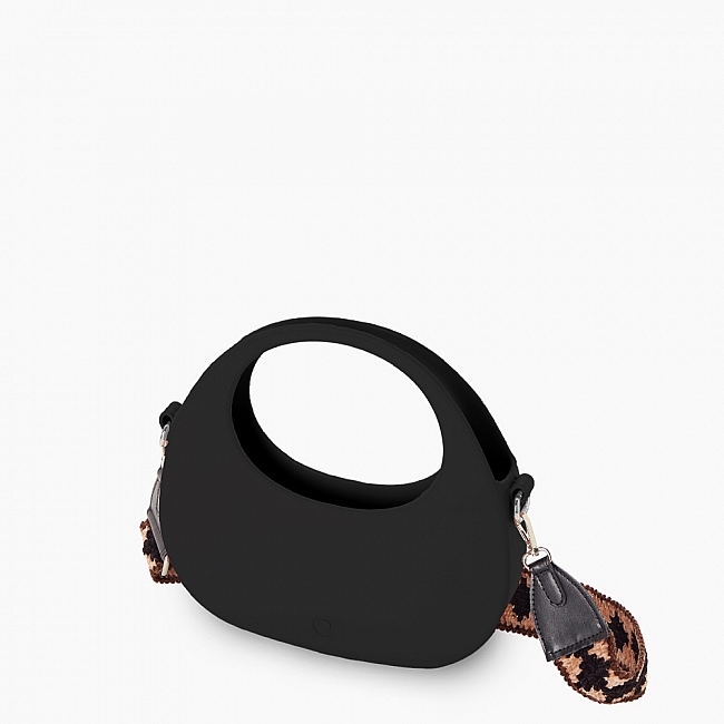 Жіноча сумка O bag Oblo | корпус чорний, ремінець OBAGB088EVS00055-SHOUBI07TESID866