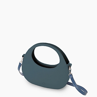 Жіноча сумка O bag Oblo | корпус блакитна лагуна, ремінець