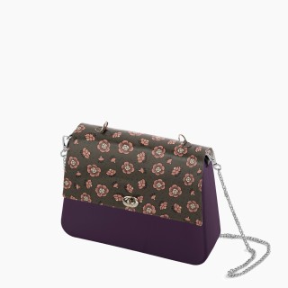 O bag Queen Темно-фіолетова, ланцюжок	