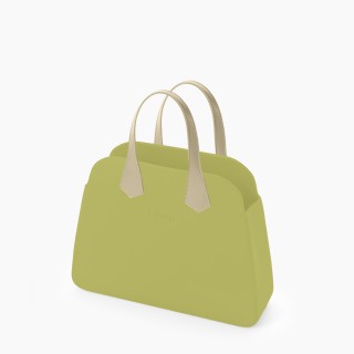 O bag Reverse Авокадо з короткими плоскими ручками