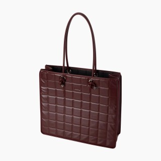 O bag knots наппа з ефектом 3D Бордо