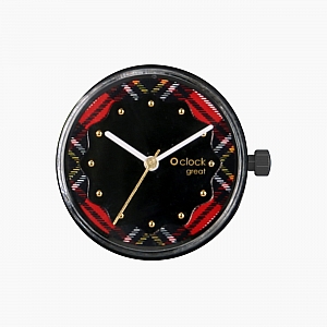 Циферблат O clock great Royal Ascot tartan Чорний