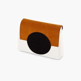 Фліп O bag glam коло нубук Рок/Чорний