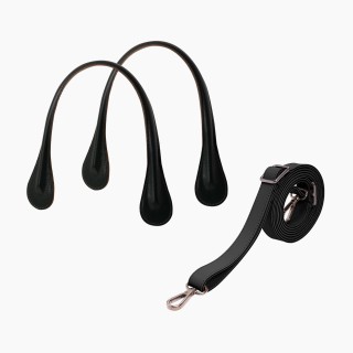 Набір ручок для сумки O square екошкіра Чорний