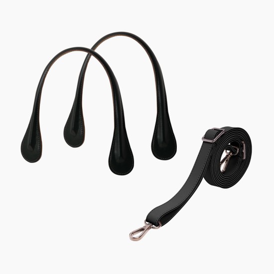 Набір ручок для сумки O square екошкіра Чорний