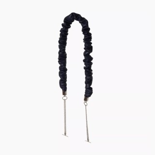 Ланцюжок з рюшами наппа Темно-синій