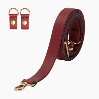 Ремінець з кліпсами екстратонкий Бордо