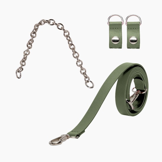 Набір мікроручка-ланцюжок з ремінцем з кліпсами Мілітарі