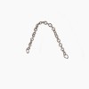 Мікроручка-ланцюжок без кліпс Срібло