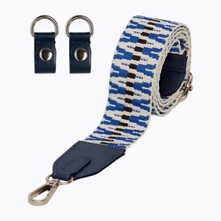 Ремінець з кліпсами регульований з принтом зигзаг Чорний, Темно-синій, Лате