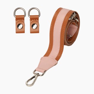 Ремінець з кліпсами регульований наппа Охра/Лосось