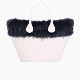 Манжет O bag knit mini єнот Синій