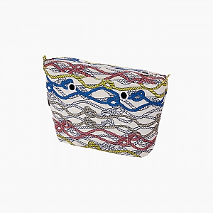 Підкладка O bag mini з принтом канати Лосось/Сапфір/Фрезія