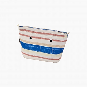 Підкладка O bag mini з горизонтальною смужкою Фрезія/Сапфір/Пісок