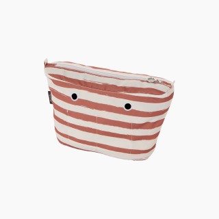 Підкладка O bag mini з горизонтальною смужкою Лосось