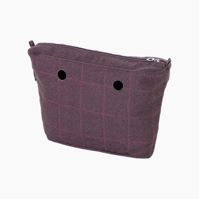 Підкладка O bag mini клітинка фланель Бургунді
